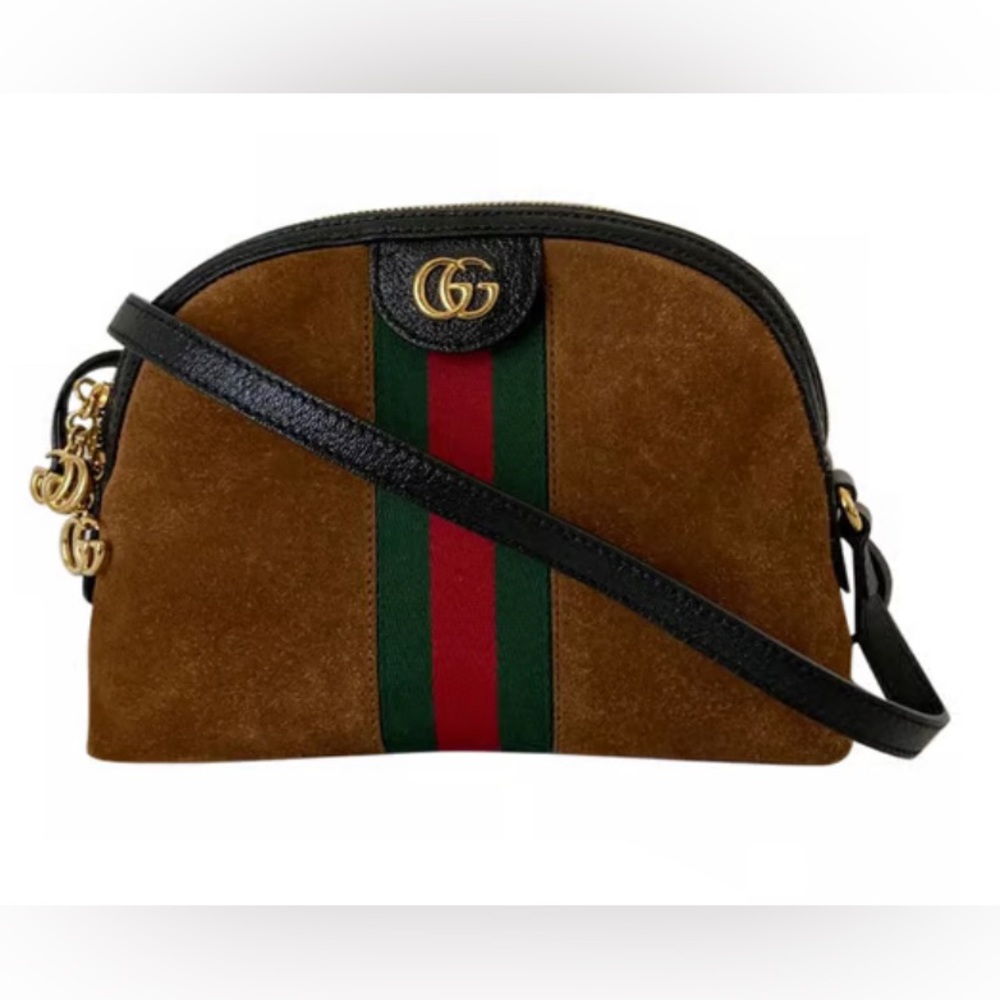 Gucci Ophidia Cognac Suede Leather Cross Body Bag (Rare Colour)
